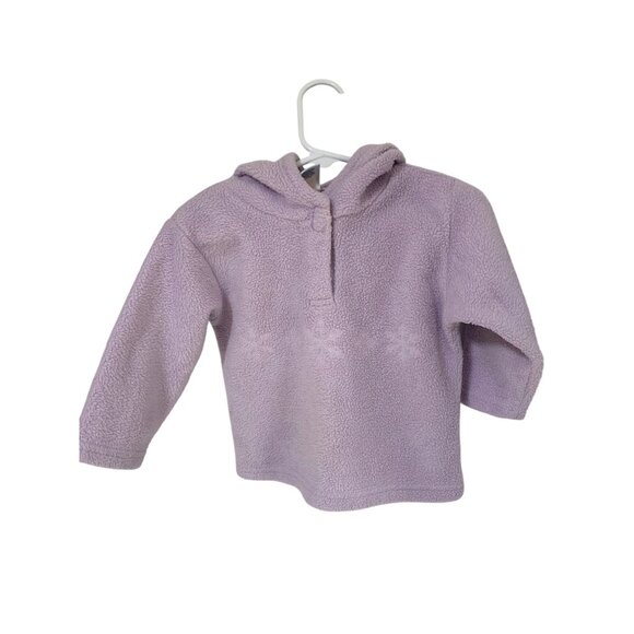 Old Navy Girls Infant Baby Size 12 18 Months Pull On Sweatshirt Hoodie Lilac Pur - Picture 1 of 3